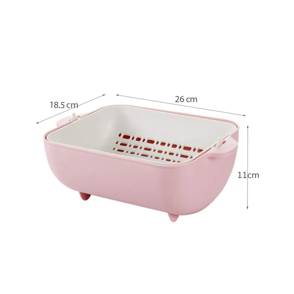 Rotatable Strainer Basket – BPA-Free Double Layer