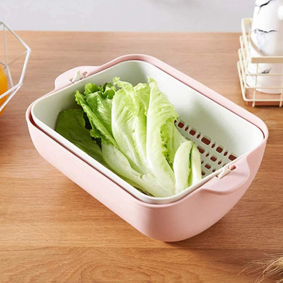 Rotatable Strainer Basket – BPA-Free Double Layer