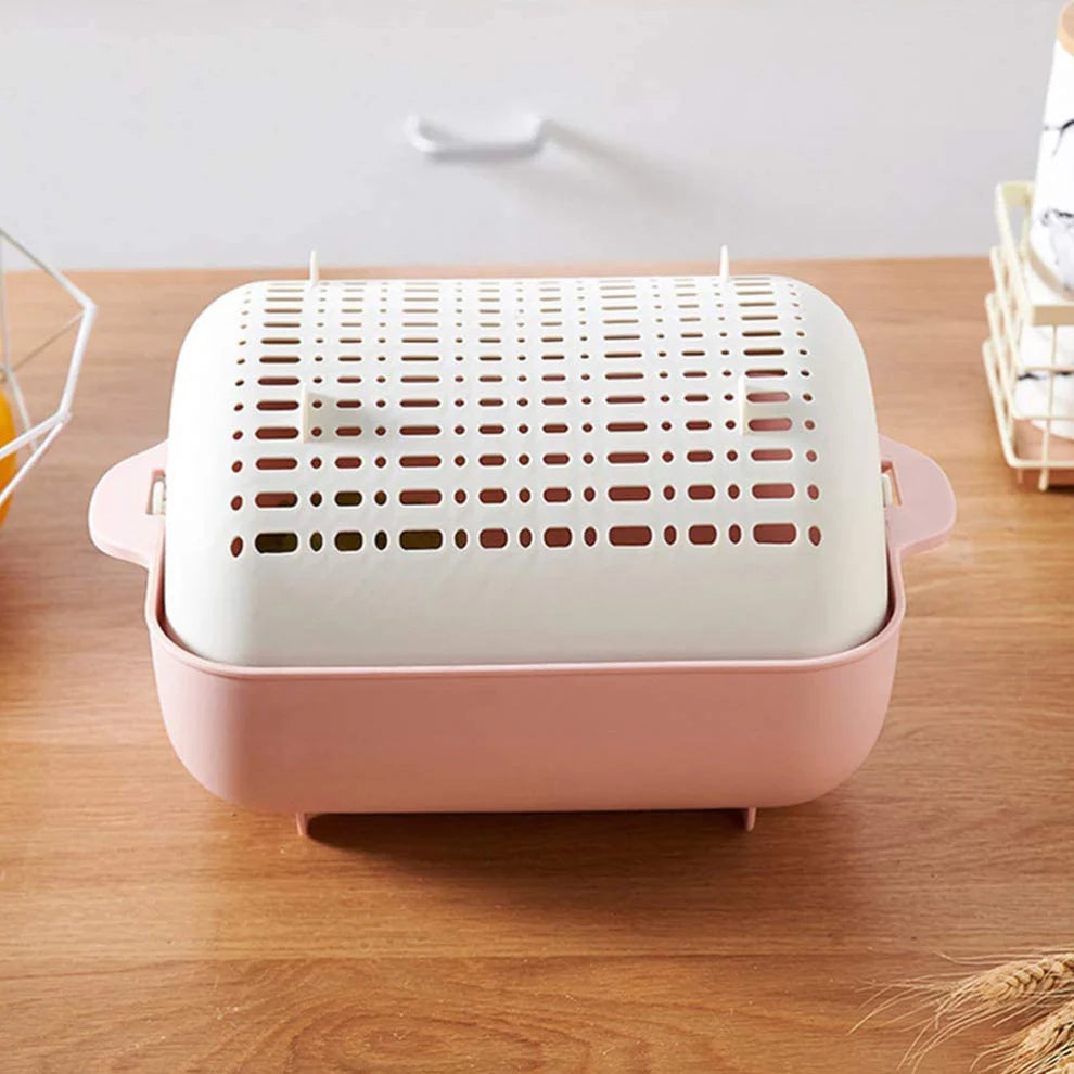 Rotatable Strainer Basket – BPA-Free Double Layer