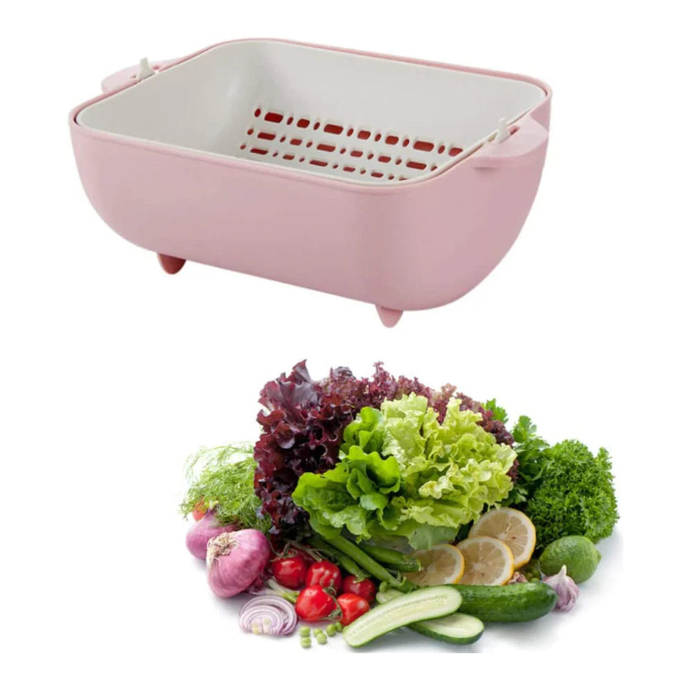 Rotatable Strainer Basket – BPA-Free Double Layer
