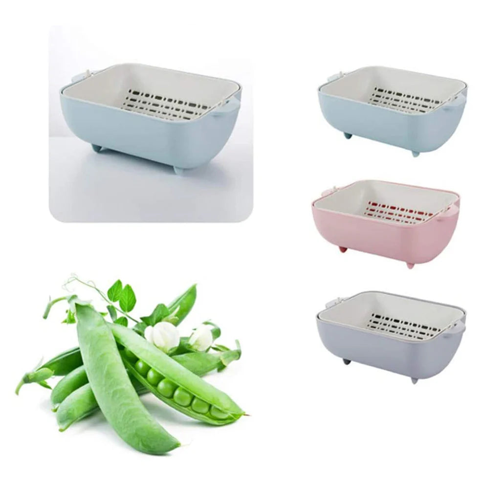 Rotatable Strainer Basket – BPA-Free Double Layer