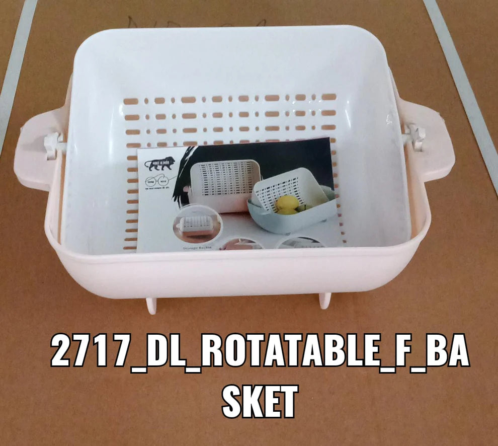 Rotatable Strainer Basket – BPA-Free Double Layer