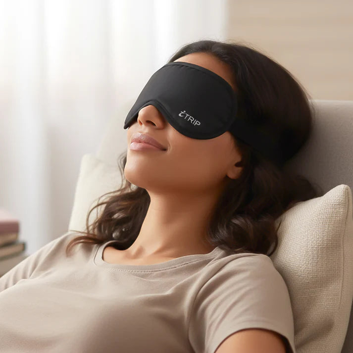 Sleep Eye Mask – Light Blocking & Adjustable Fit For Restful Night