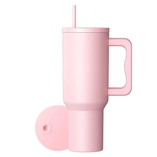 STANLEY Quencher H2.0 Tumbler with Handle and Straw 30 oz | Flowstate 3-Position Lid | Cup Holder Compatible for Travel | Insulated Stainless Steel Cup | BPA-Free | Rose Quartz 2.0