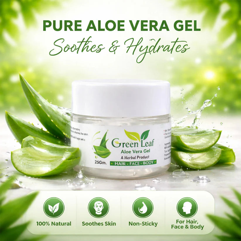 Aloe Vera Gel – Pure Hydrating Herbal Nourishment For Skin & Hair