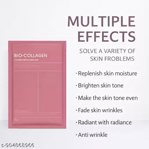 Bio Collagen Deep Collagen Night Mask Hydrating Overnight Hydrogel Korean Glass Skin Mask For Deep Hydration Wrapping Peel Off Facial Mask Pack (Pack of 2)